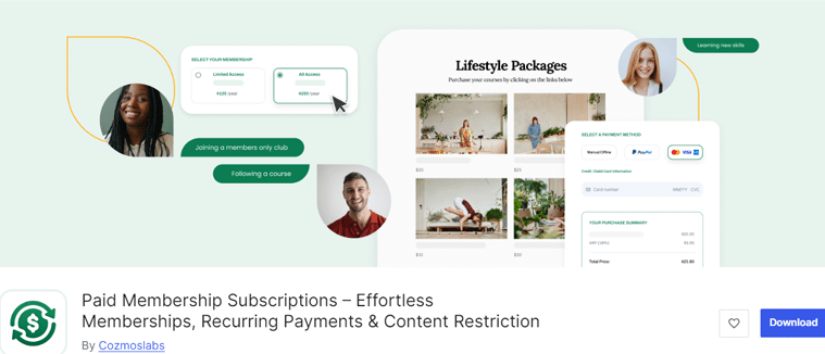 Paid Membership Subscriptions