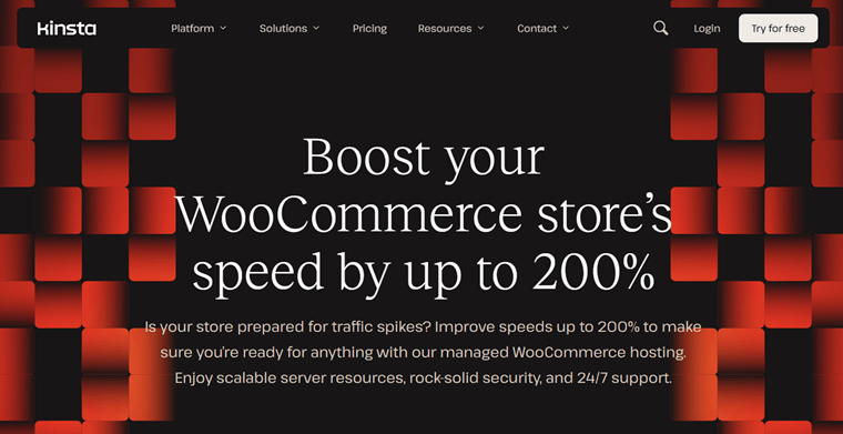 Kinsta WooCommerce Hosting