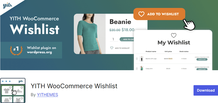 WooCommerce YITH Wishlist Plugin