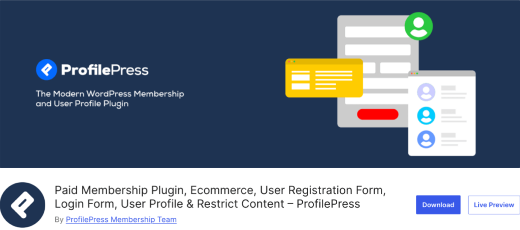 ProfilePress Free WordPress Plugin