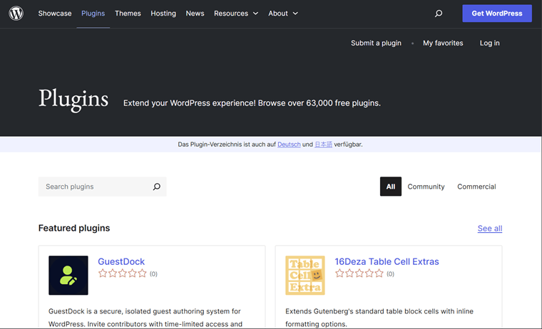 WordPress.org Plugins Directory WordPress Plugin Directory