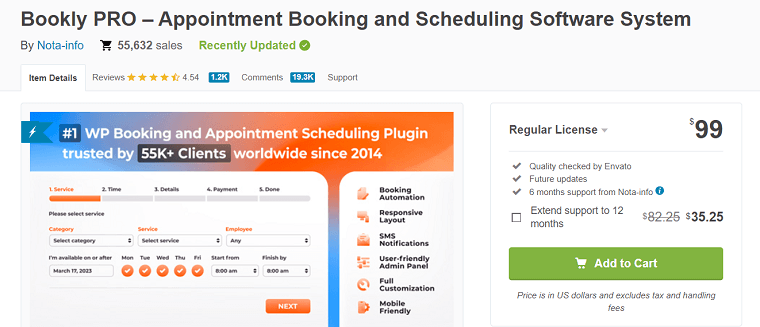 Bookly Pro Plugin - Best WordPress Hair Salon Plugins