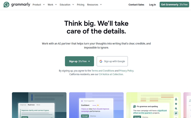 Grammarly Website