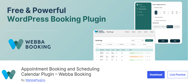 Webba Booking