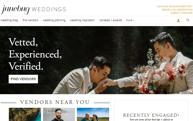 Junebug Weddings Types of Blogs Example