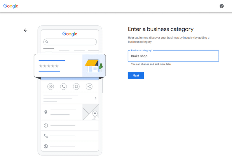 Add Business Category