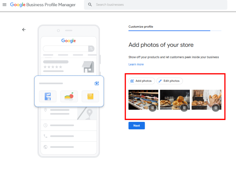 Add Business Photos