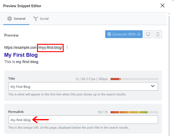 Altering URL with Typo