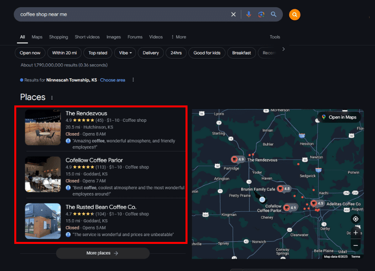 Boost visibility in Local Search