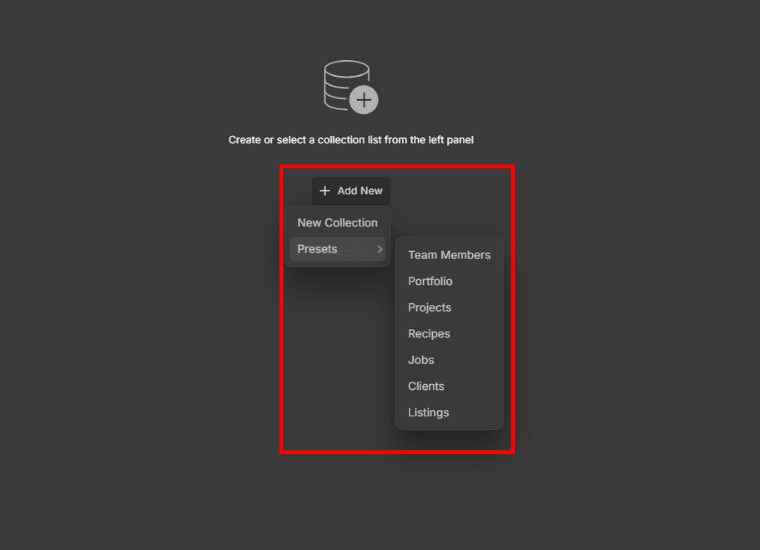 Choose From Presets