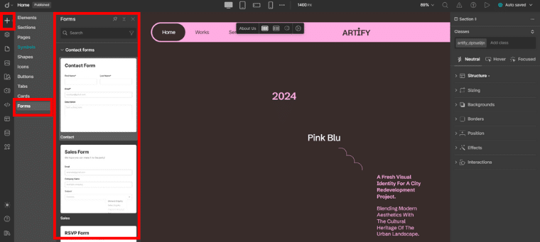 Form Builder of Droip
