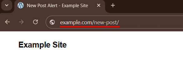 Redirection Example