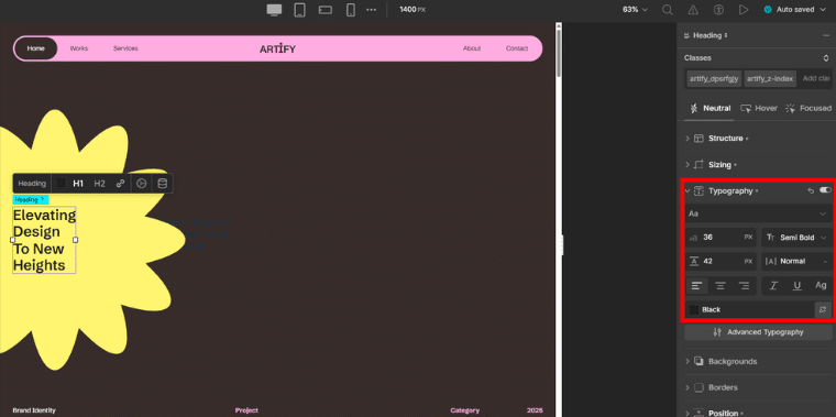 Typography Options