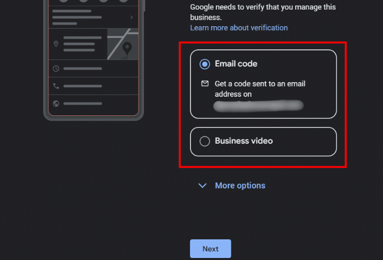 Verify Business with Email