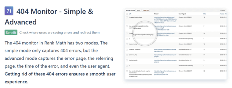 What is 404 Monitor?