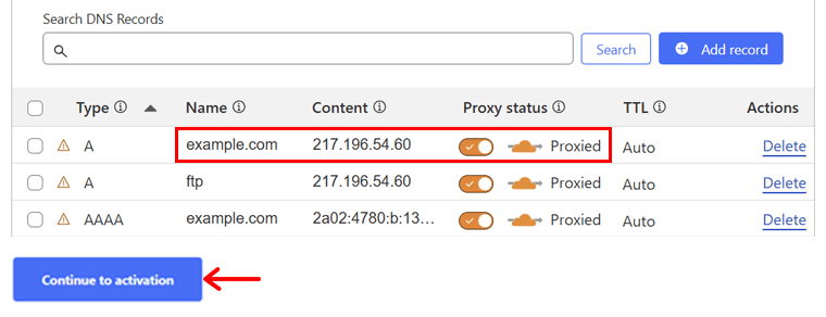 Continue to Activation - How to Set Up Cloudflare CDN in WordPress?