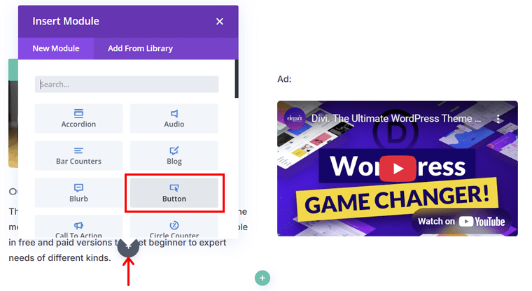 Divi Module Addition - Divi Theme Review