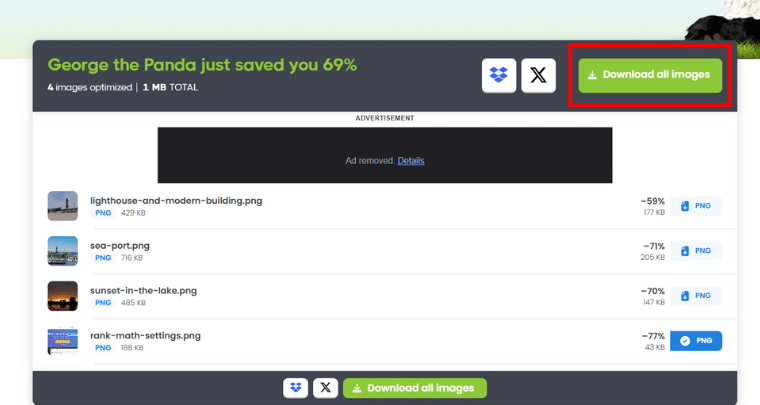 Download All Images From TinyPNG
