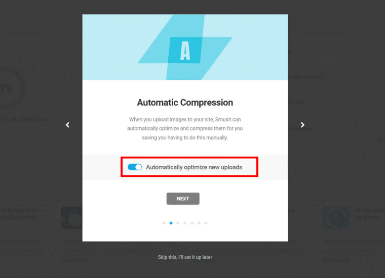 Enable Auto Compress Images