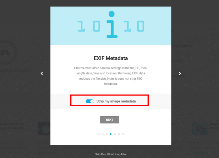 Strip EXIF Metadata