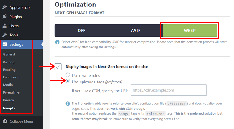 Use Picture Tags with CDN