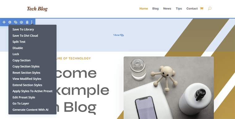 Visual Builder Features