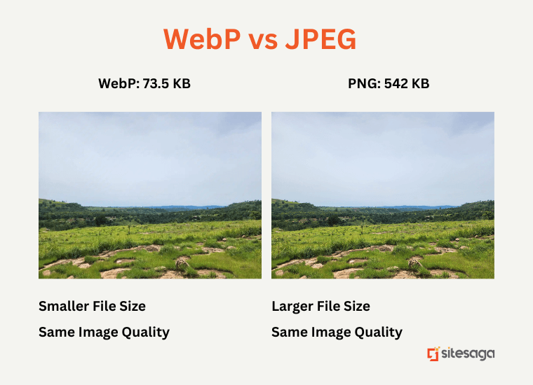WebP vs JPEG