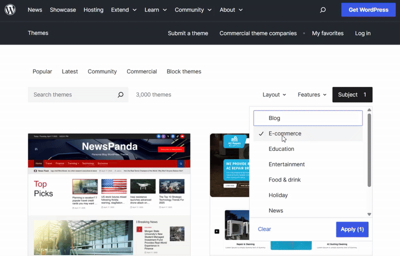 WordPress Themes for Online Shops