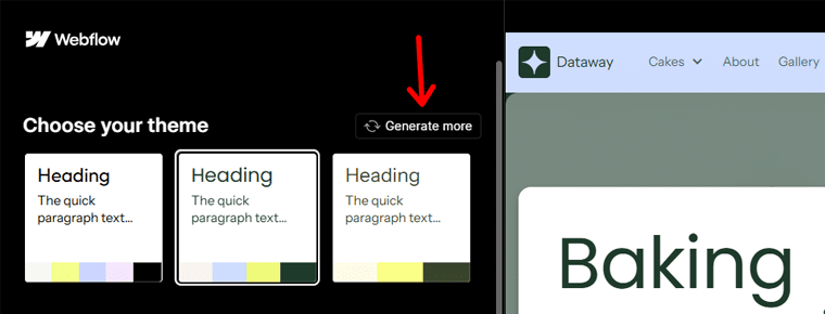 Choose AI Generated Theme