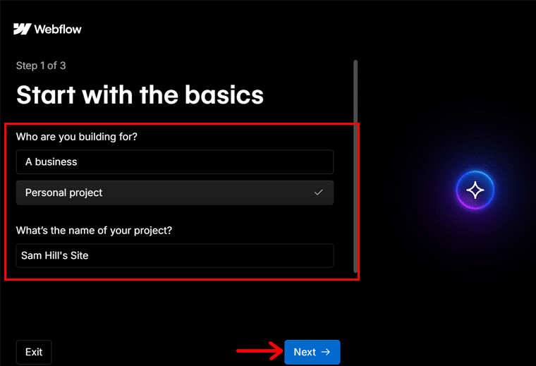 Provide Information for Site