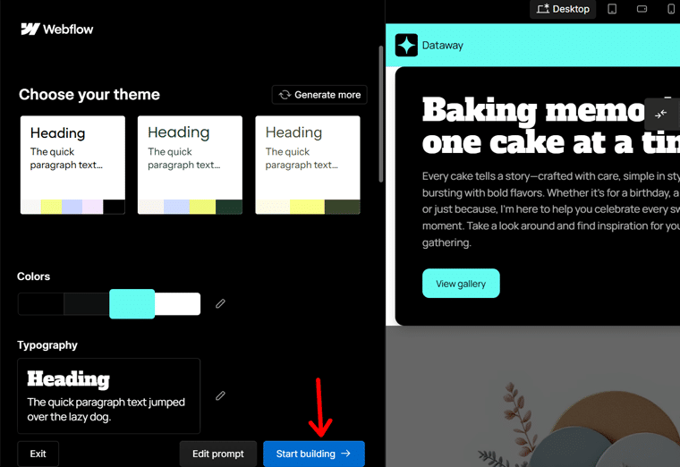Start Building With Webflow AI Site Builder