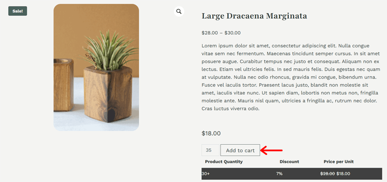 Choose Product for Add to Cart