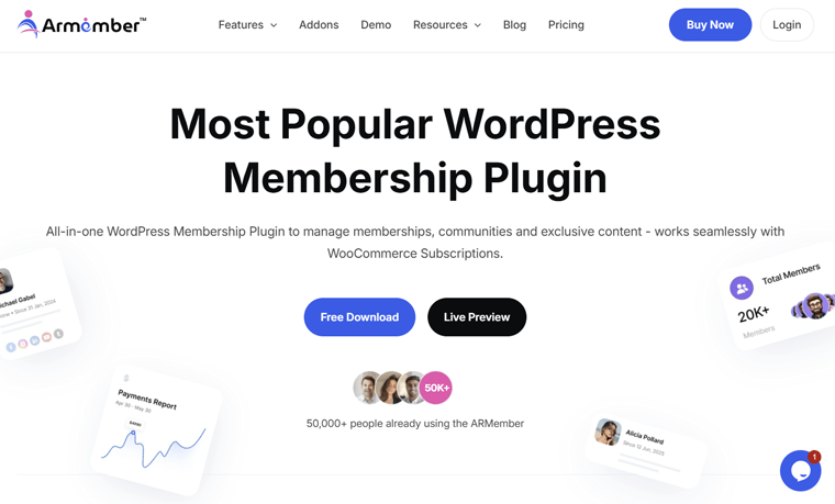ARMember WordPress Membership Plugin