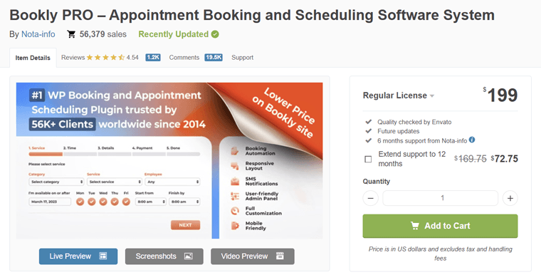 Bookly Pro WordPress Plugin