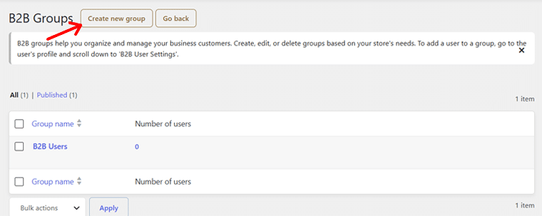 Create a New Group