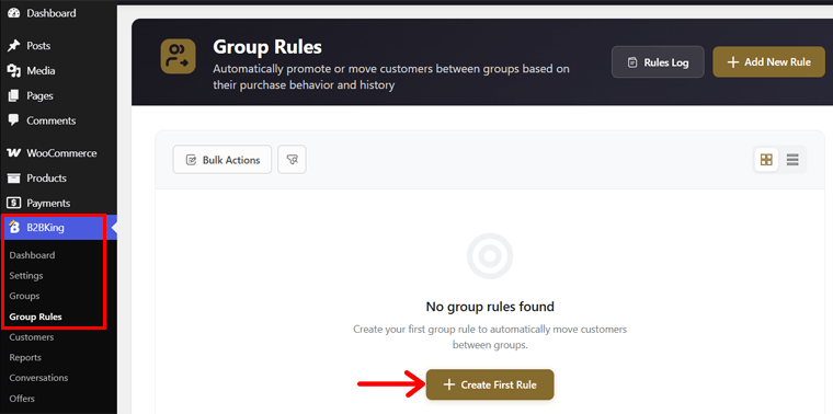 Create Group Rules