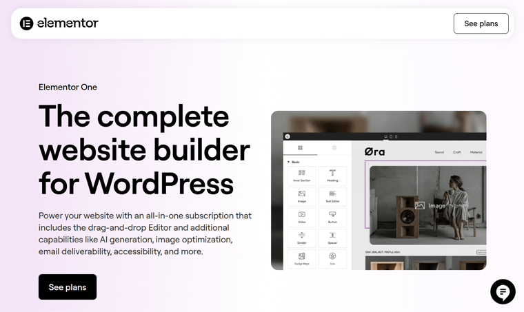 Elementor One - AI Website Builder