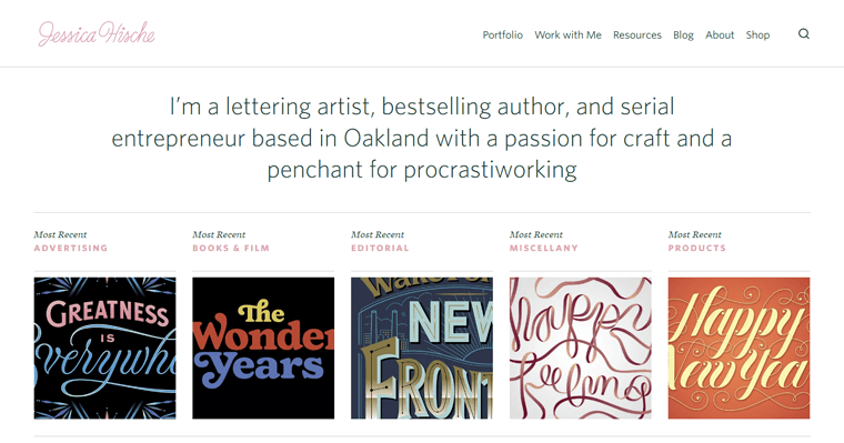 Jessica Hische Personal Website