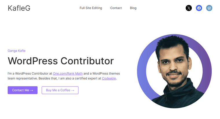 KafleG Website good personal websites