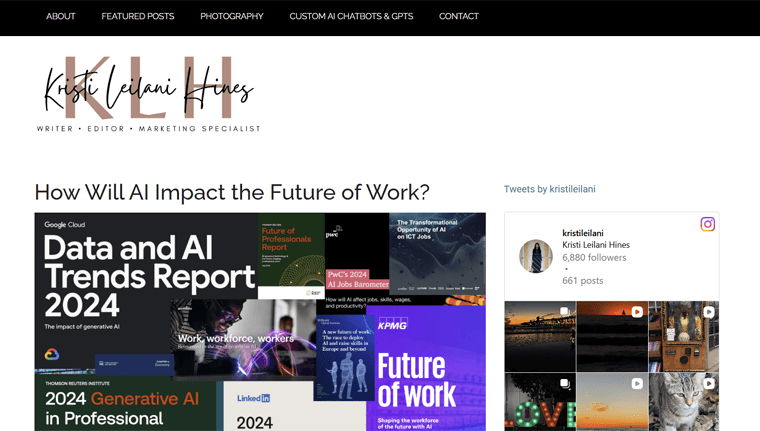Kristi Hines Website