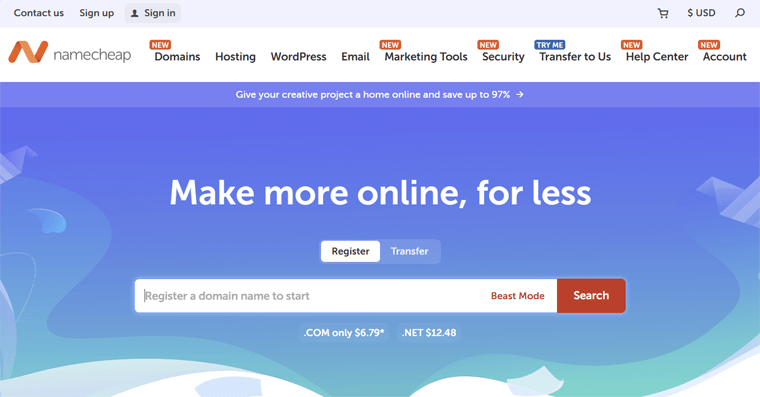 Namecheap Domain Registrar