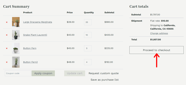 Proceed to Checkout