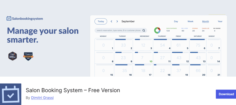 Salon Appointment Booking System for WordPress