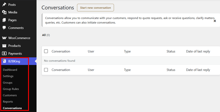 Start a New Conversation