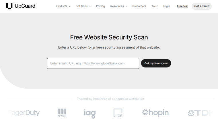 UpGuard Web Scan