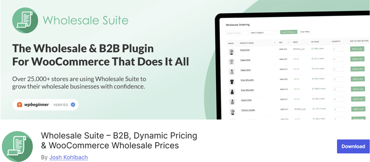 Wholesale Suite Plugin