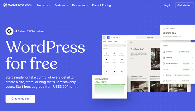 WordPress.com Website WordPress.com - Best Blogging Platform