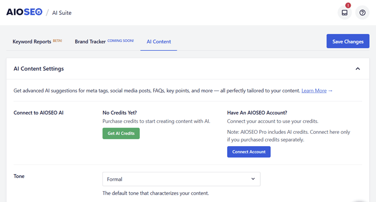 AI Content Generation by AIOSEO