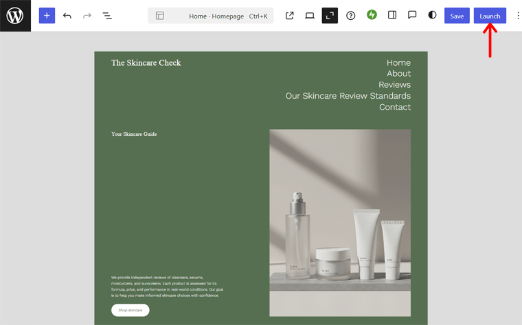 Launch WordPress.com AI Website Builder