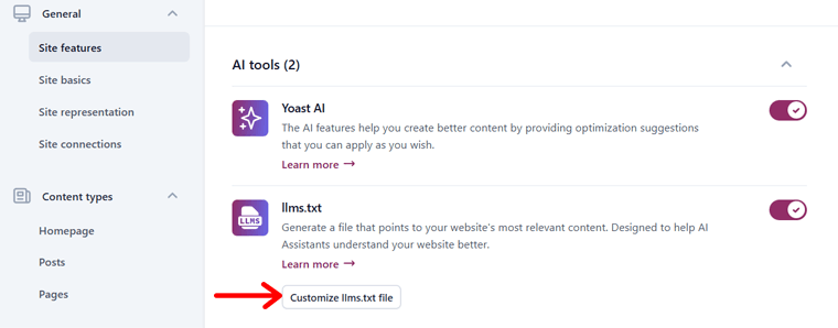 LLMS.TXT File by Yoast